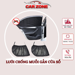 Bộ 2 Lưới Bọc Cửa Sổ Ô Tô Chống Muỗi, Chống Nắng Cách Nhiệt Hiệu Quả