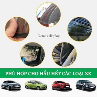 Bộ 2 Lưới Bọc Cửa Sổ Ô Tô Chống Muỗi, Chống Nắng Cách Nhiệt Hiệu Quả