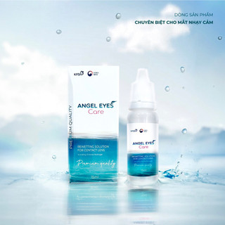 Nước nhỏ mắt lens Angel Eyes Care 15ml cao cấp cho mắt nhạy cảm (Dung dịch nhỏ mắt cho kính áp tròng | Nước nhỏ lens)