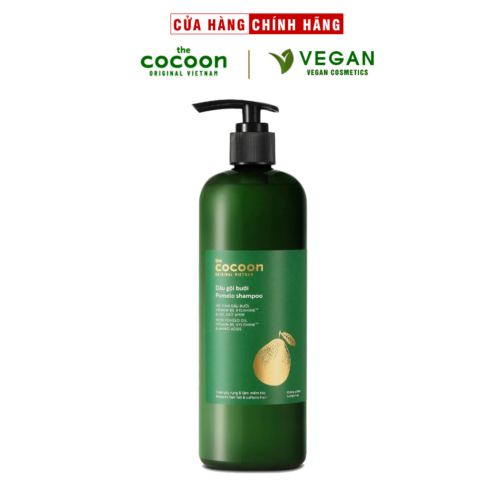 Ảnh Bigsize - Dầu gội bưởi Pomelo Cocoon giúp giảm gãy rụng và làm mềm tóc 500ml Thuần chay 2