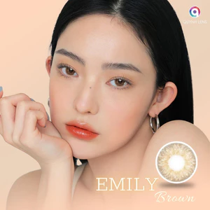 Kính áp tròng QUYNH LENS Emily Brown 0-8 độ