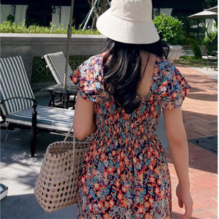 Vải Linen Bamboo In Hoa Mềm Rũ Mát Khổ 1m30