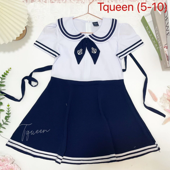 17 mẫu Đồng phục học sinh tiểu học size đại - Đầm học sinh tiểu học size 40kg - 53kg