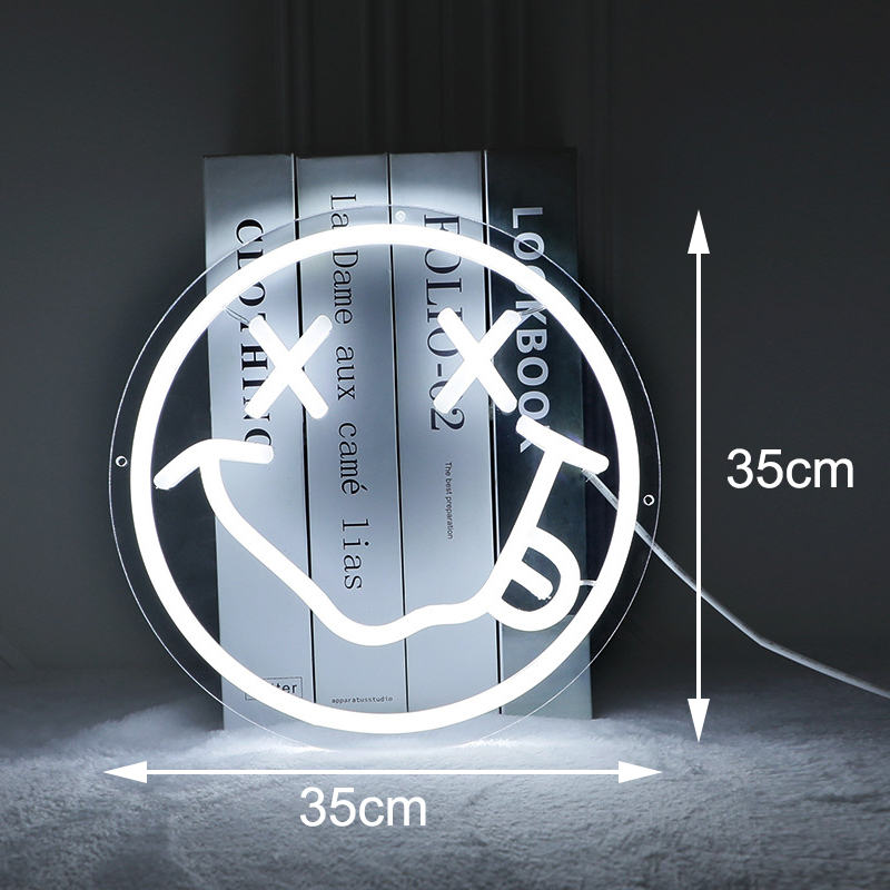 Đèn Trang Trí Led Neon Treo Tường Nhiều Mẫu ( Kèm nguồn và bộ treo tường) Kích thước 36 cm