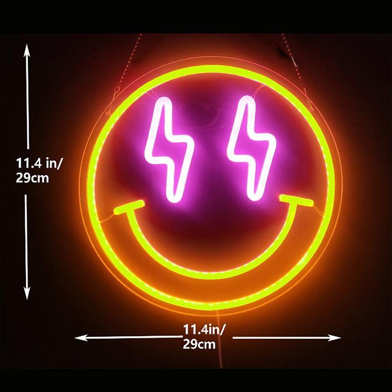 Đèn Trang Trí Led Neon Treo Tường Nhiều Mẫu ( Kèm nguồn và bộ treo tường) Kích thước 36 cm