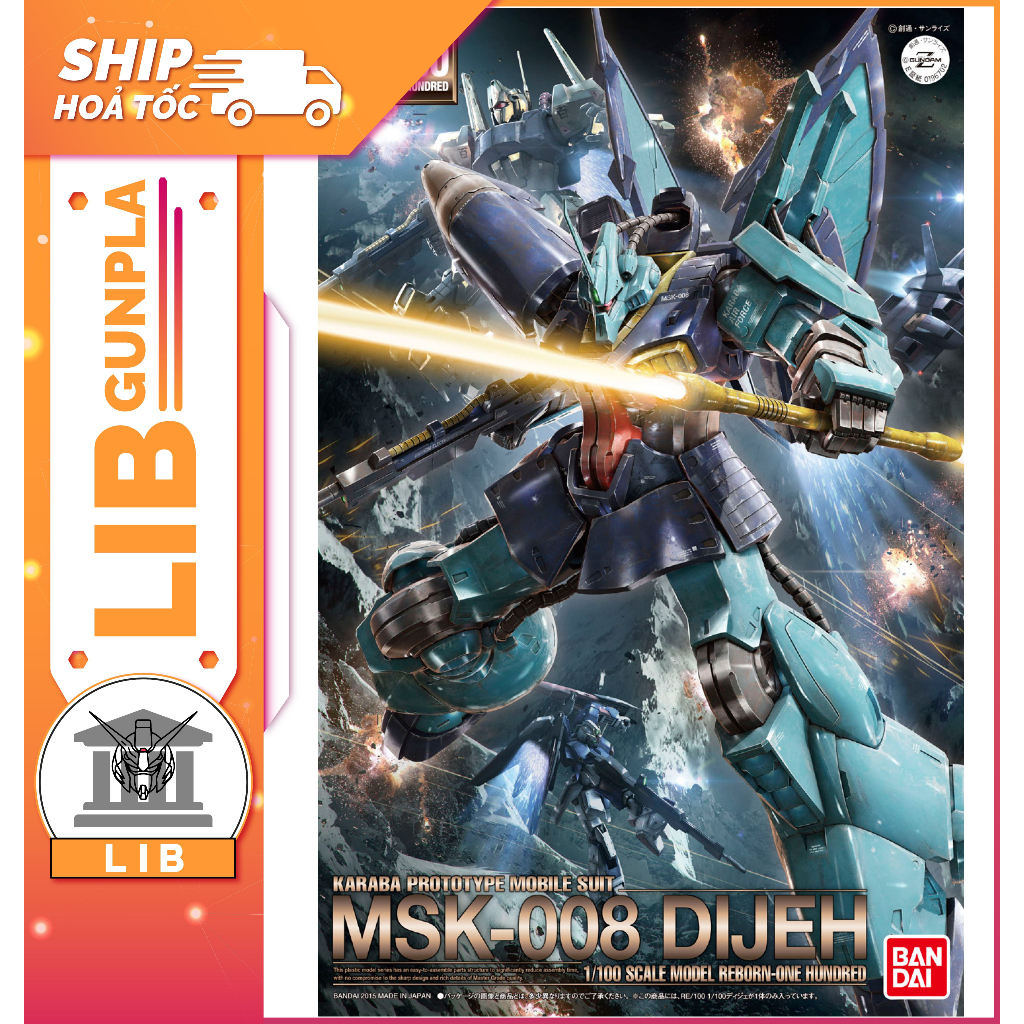 Mô hình lắp ráp Gundam RE 100 1/100 MSK-008 Dijeh | Shopee Việt Nam