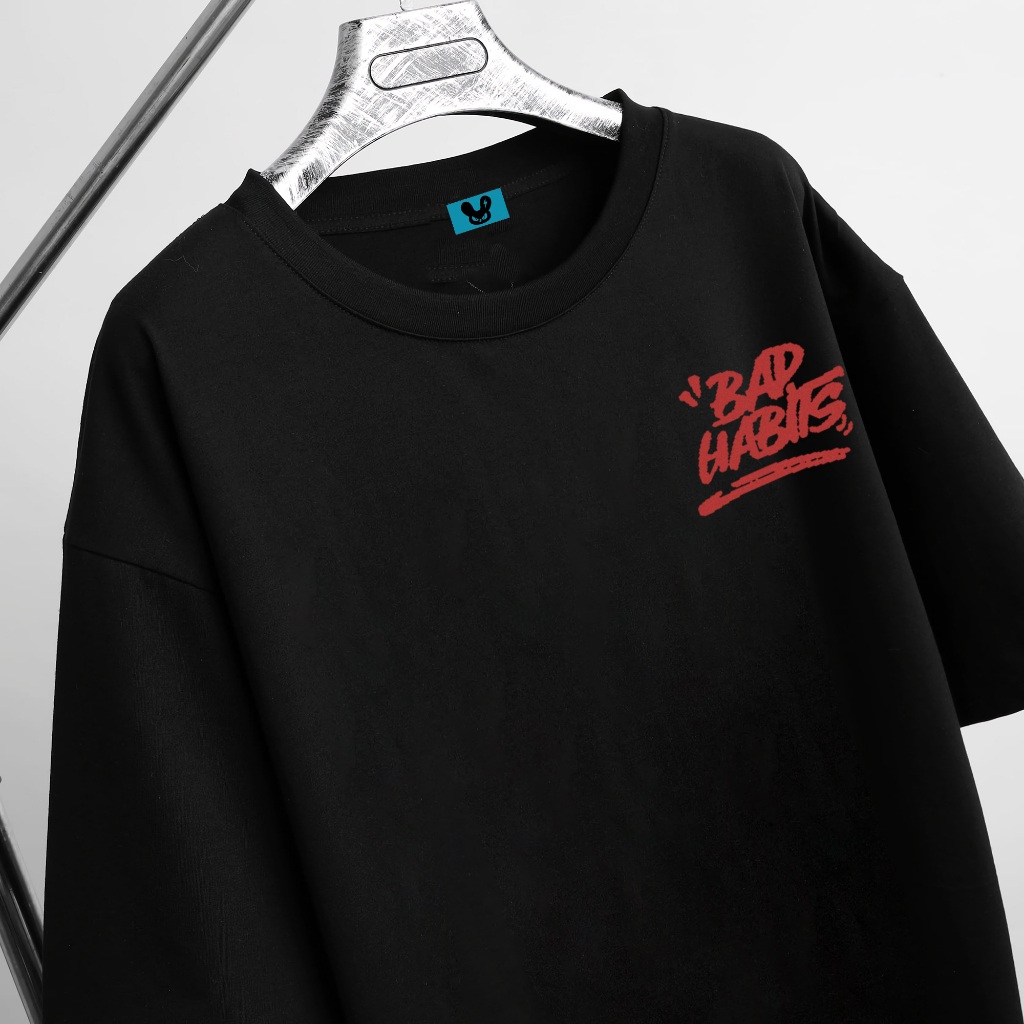 Áo Thun Nam Nữ Cotton Lạnh Unisex Local Brand HALEY BADHABITS TN11, Áo Phông Form Rộng Tay Lỡ Basic Dày Dặn Oversize | BigBuy360 - bigbuy360.vn