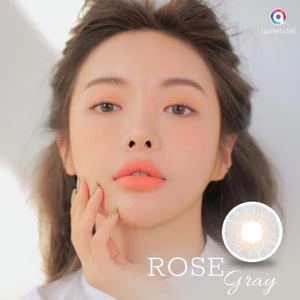 Kính áp tròng QUYNH LENS Rose Gray 0-8 độ