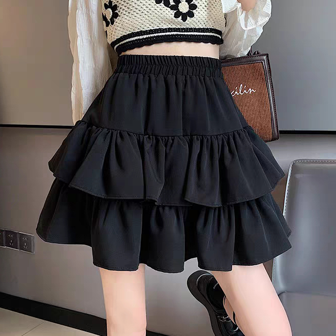 Chân Váy 2 Tầng Bigsize Nữ Lưng Cao,Chân Váy Xòe Big Size Có Lót Trong Vải Lụa Chéo Mềm Mịn CV XOE