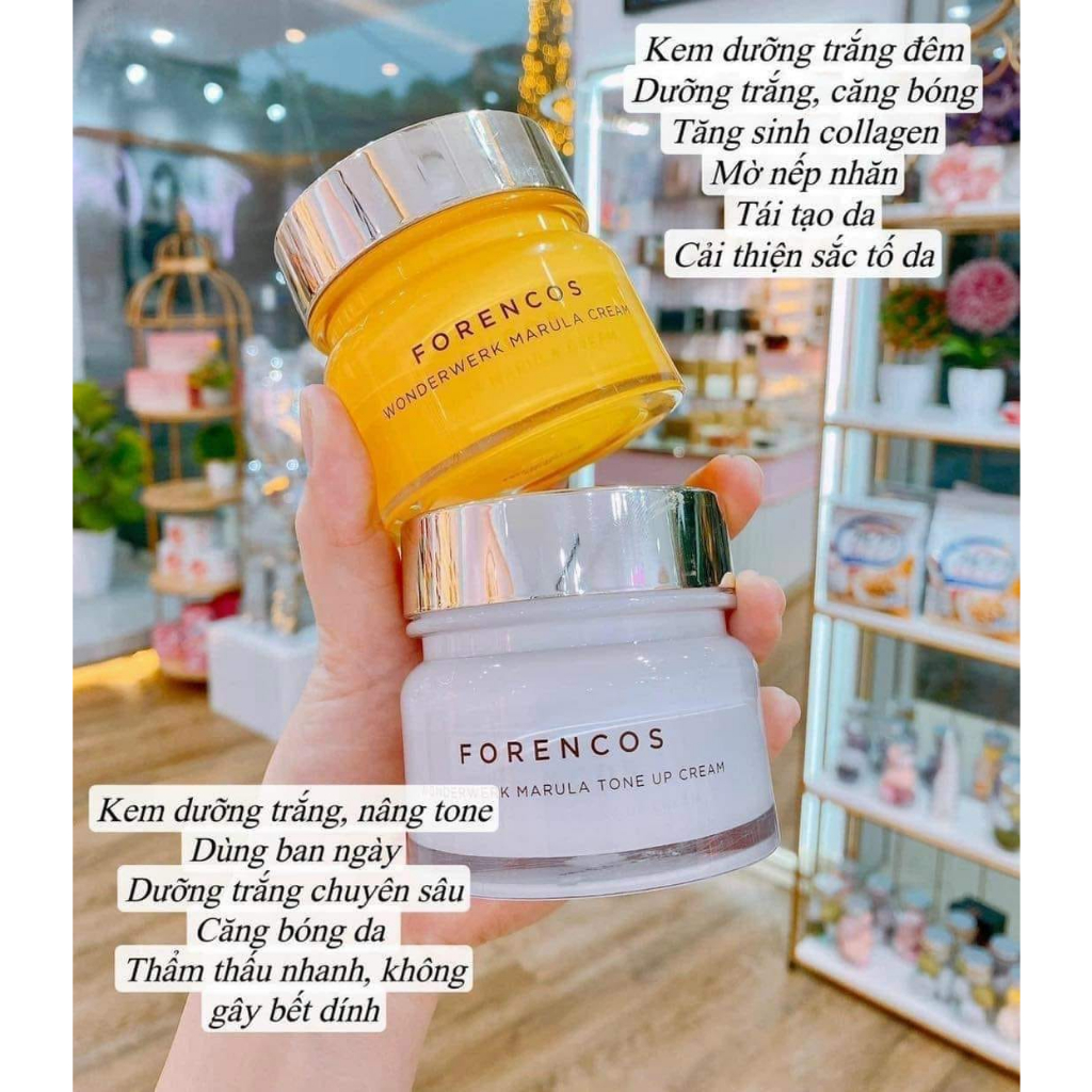 Bộ Kem Dưỡng Trắng Da FORENCOS Ngày Và Đêm - 50ml