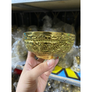 Bộ bát đũa thờ bằng đồng chạm rồng bát thờ cúng