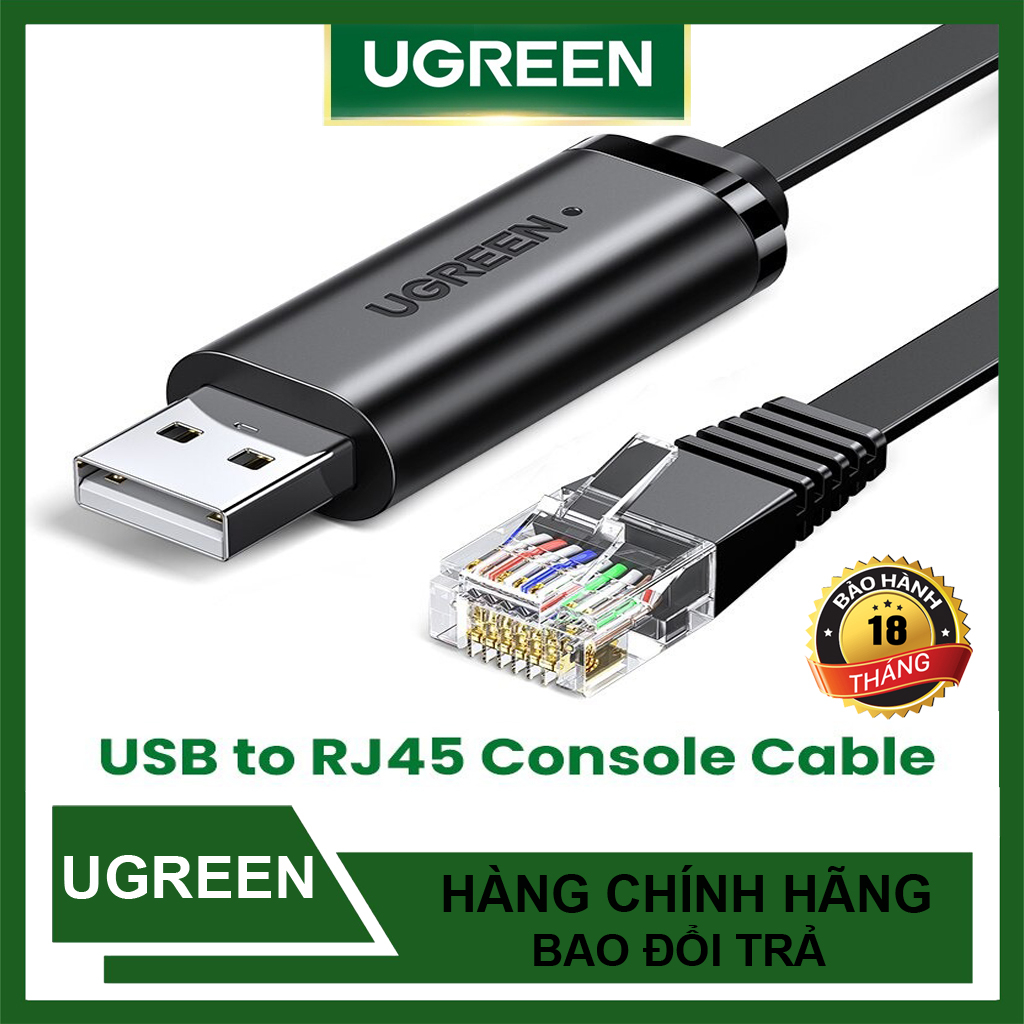 Cáp Lập Trình Console USB To RJ45 FTDI Cao Cấp Ugreen 50773 60813 CM204 ...