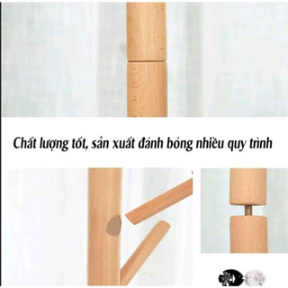♨️SALE 50%♨️ Cây Treo Quần Áo, Nón, Giá Treo 3 Chân Trụ Gỗ Tự Nhiên, Decor Phòng, Hàng Xuất Khẩu