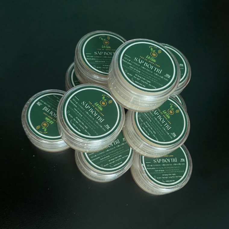 Sáp bôi trĩ Lê Gia trĩ nội, trĩ ngoại, nứt kẻ hậu môn, táo bón 2 hộp x 20g