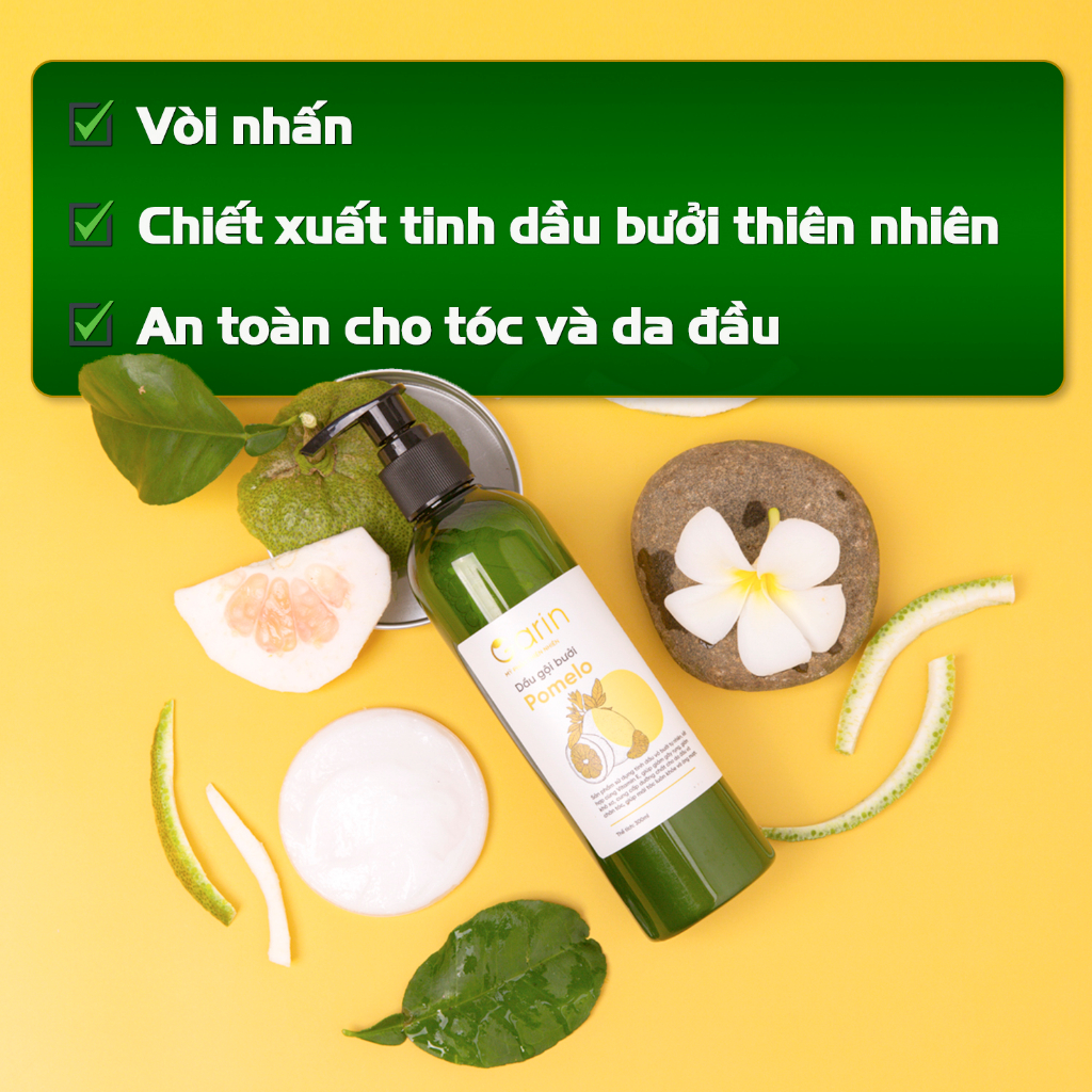 Ảnh Dầu gội bưởi kích mọc tóc pomelo Garin 300ml làm sạch tóc và da đầu giảm rụng dưỡng tóc chắc khỏe 2