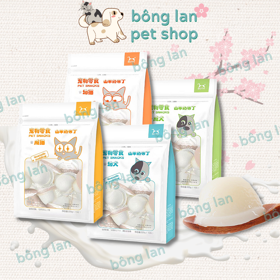 [TÚI 15 VIÊN] Pudding sữa dê thạch sữa dê ăn vặt đồ thưởng snack cho ...