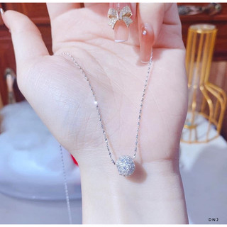 dây chuyền xoắn rối mặt cầu lỗ bạc lopa