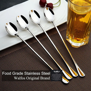 1/3/5 Chiếc Thìa Inox Cán Dài 23cm (đá R)- Muỗng Sinh Tố Thép Không Rỉ Trà Đào Cocktail Cà Phê Đá