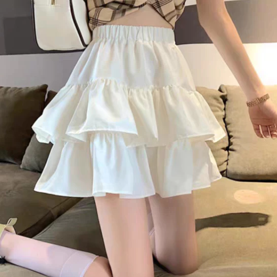 Chân Váy 2 Tầng Bigsize Nữ Lưng Cao,Chân Váy Xòe Big Size Có Lót Trong Vải Lụa Chéo Mềm Mịn CV XOE
