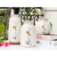 Bộ 3 Bình Hoa Gốm Sứ Bát Tràng Men Tiêu Mộc Vẽ Tay Họa Tiết Thủ Công Decor Trang Trí GomDecorTSC
