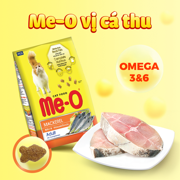 Thức ăn mèo ME-O gói 1.2kg. 1,1kg