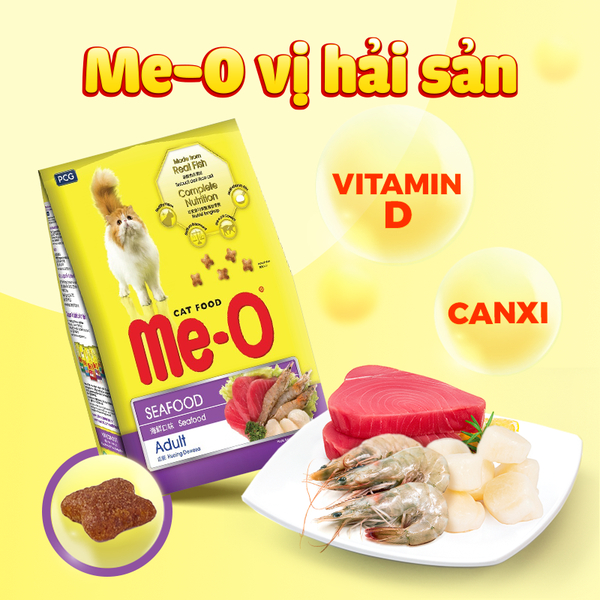 Thức ăn mèo ME-O gói 1.2kg. 1,1kg