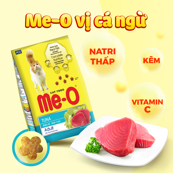 Thức ăn mèo ME-O gói 1.2kg. 1,1kg