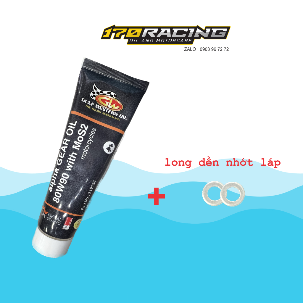 (HCM) Nhớt Hộp Số, Dầu hộp số Xe Tay Ga GW GULF WESTERN OIL ALPHA GEAR