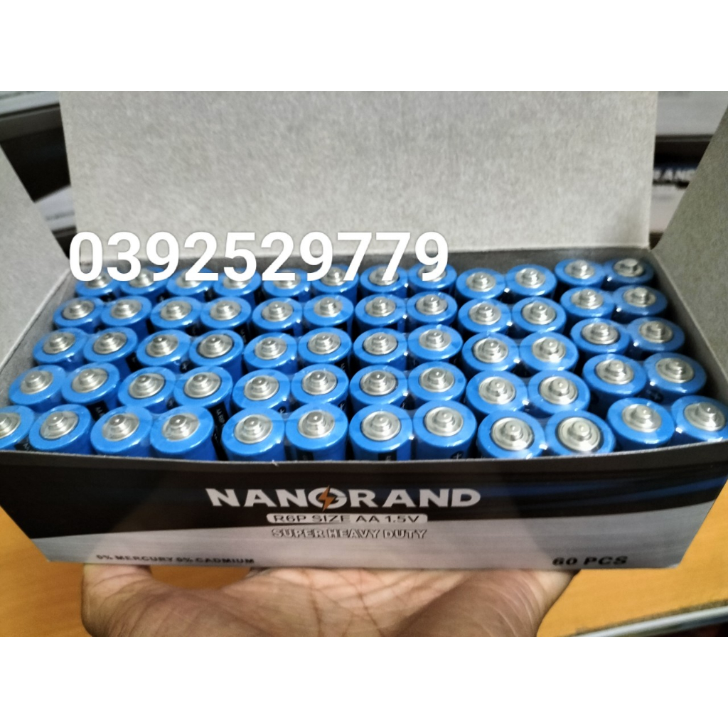 Hộp 60 viên Pin AA - LR06 (1.5V ) hàng công ty lắp đồ chơi, đồng hồ ...