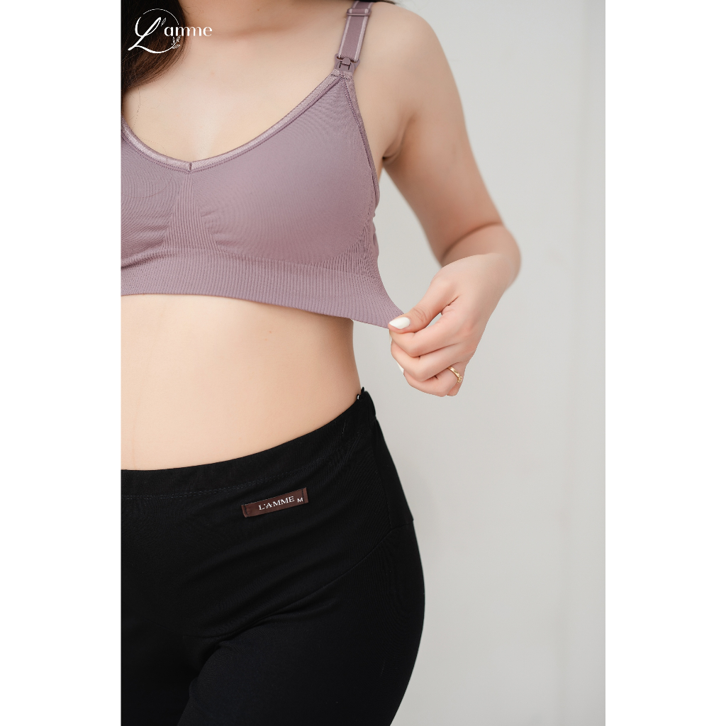 Ảnh Áo lót bầu A1 không gọng chống chảy sệ có nút tháo thuận tiện, nâng đỡ tốt giữ dáng sau sinh  by L'AMME 3