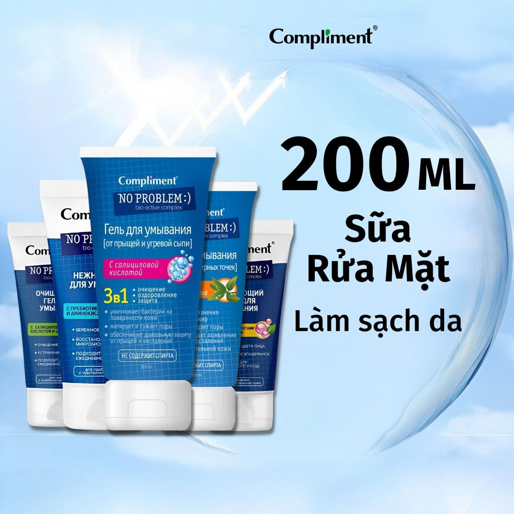 Ảnh Sữa Rửa Mặt Sạch Sâu Ngừa Mụn BHA, Tea Tree Compliment No Problem 200ml 1