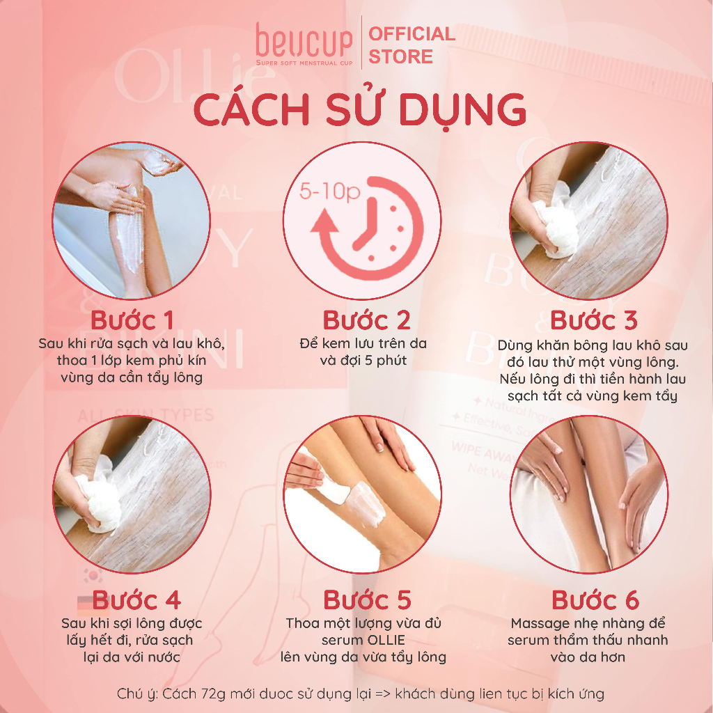 Ảnh Kem tẩy lông OLLIE tặng 1 mặt nạ đất sét Beuclay 1