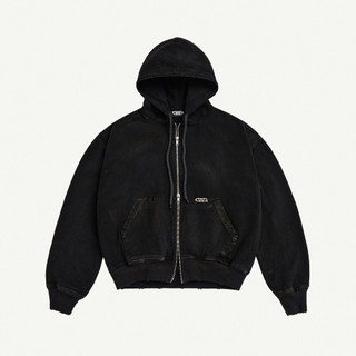 TRASH FULLZIP HOODIE BLACK / HOODIE ZIP DENIM / GAMBLE WORLDWIDE