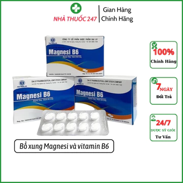 Magnesi B6 hộp 100 viên - Bổ sung magie và vitamin B6 cho cơ thể