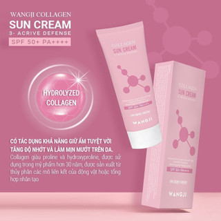 Kem Chống Nắng Wangji Collagen Sun Cream Spf 50+ PA ++++ - Wangji