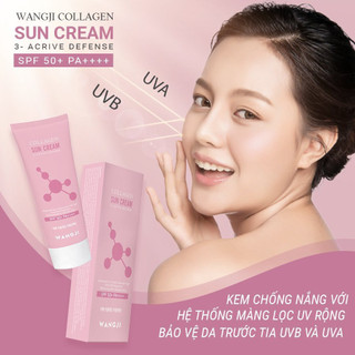 Kem Chống Nắng Wangji Collagen Sun Cream Spf 50+ PA ++++ - Wangji