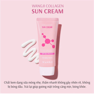 Kem Chống Nắng Wangji Collagen Sun Cream Spf 50+ PA ++++ - Wangji