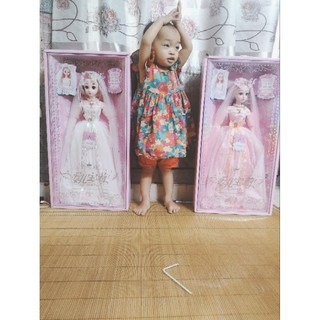 Búp bê cô dâu công chúa có khớp cao 60 cm cao cấp cho bé gái