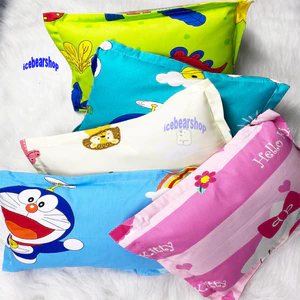 Gối Nằm Cho Trẻ Sơ Và Trè Nhỏ ,Gối Vải Cotton Thắng Lợi Ruột Gối Bằng Gòn Microfiber