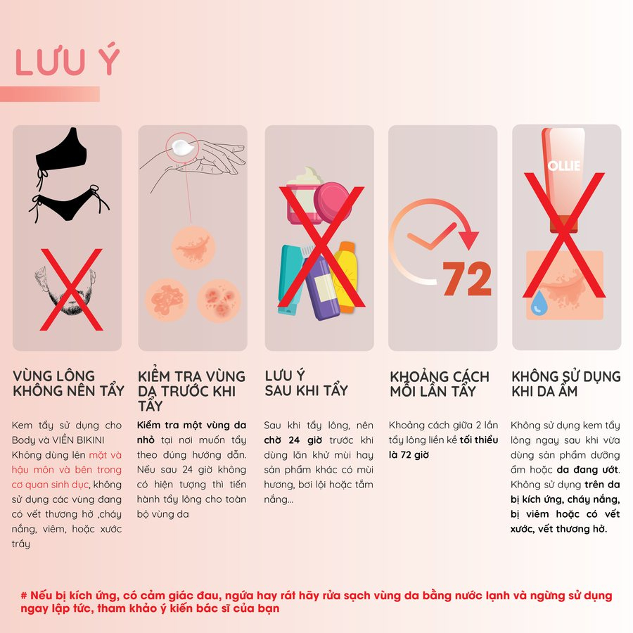 Ảnh Combo 3kem tẩy lông Ollie + 3 kem dưỡng da làm chậm quá trình mọc lông Ollie 1