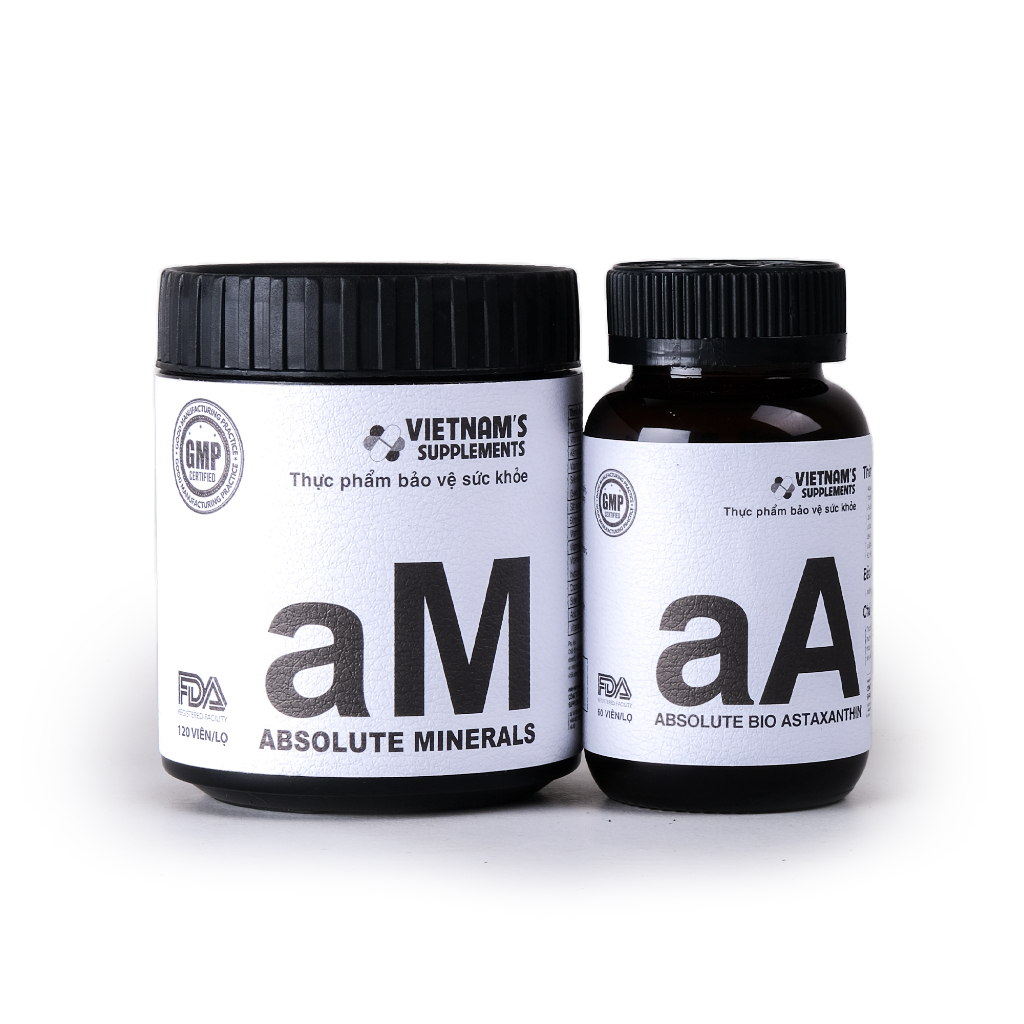 Combo vitamin bổ sung sức khoẻ cho nữ Absolute Minerals + Absolute Bio ...