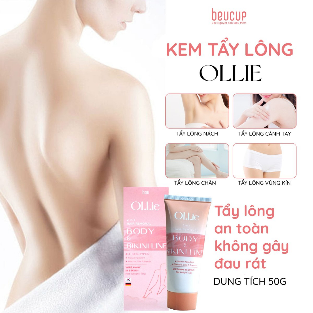 Ảnh Combo 3kem tẩy lông Ollie + 3 kem dưỡng da làm chậm quá trình mọc lông Ollie 3