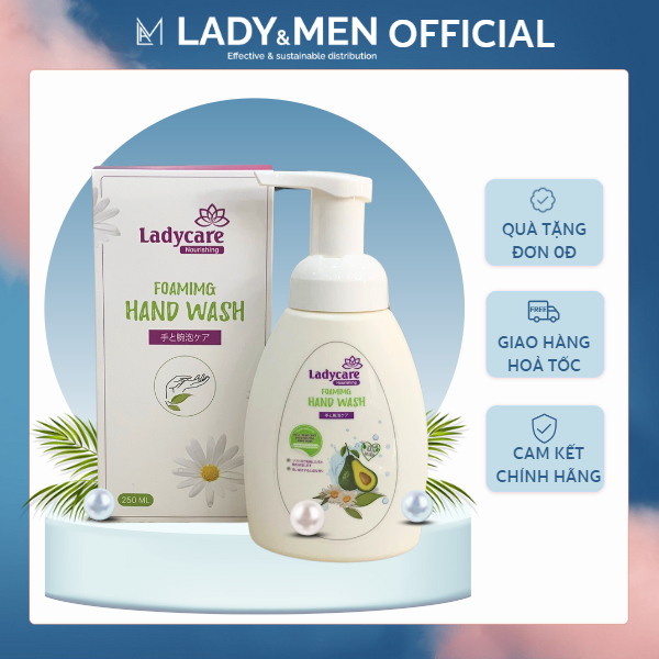 Bọt rửa tay Ladycare Foaming Hand Wash Bộ 2 chai 250ml giữ ẩm, dưỡng da, hương thơm dịu mát - Lady & Men VN
