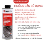 Bán sỉ Sơn phủ gầm Wurh chống rỉ gầm xe ô tô, chống ồn công nghệ Đức chai xịt 1000ml Nhật Bản Mart — ảnh 6