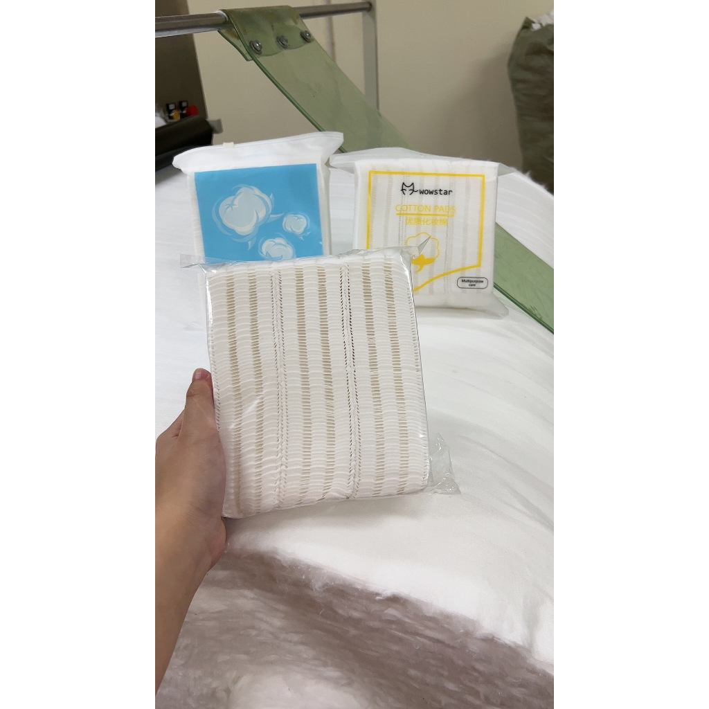222 miếng Bông tẩy trang Khăn Cotton Hai Mặt Dùng Một Lần Đa Ứng Dụng Bao bì trong suất