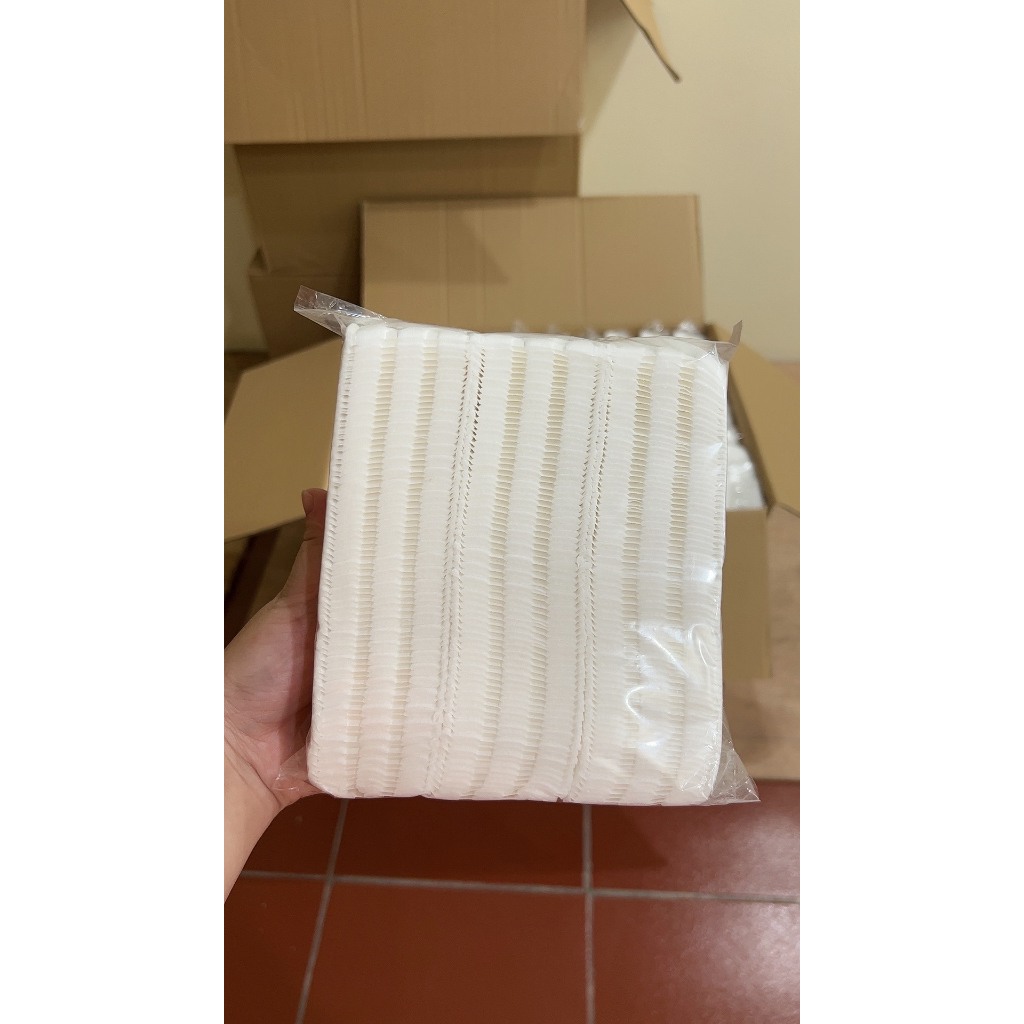 222 miếng Bông tẩy trang Khăn Cotton Hai Mặt Dùng Một Lần Đa Ứng Dụng Bao bì trong suất