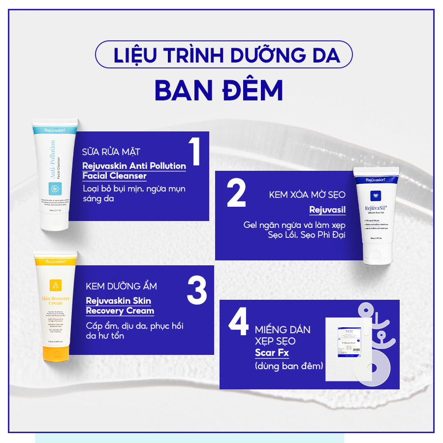 Miếng Dán Ngăn Ngừa Và Ép Sẹo Lồi / Phì Đại Rejuvaskin Scar FX