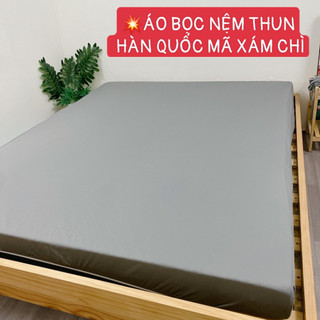 ♨️RẺ ĐẸP♨️ Áo Bọc Nệm Thun Hàn Quốc Có Khóa Kéo Bọc Nệm Thẳng, Topper, Ga Bọc Nệm 2 Mặt Có Khóa Kéo
