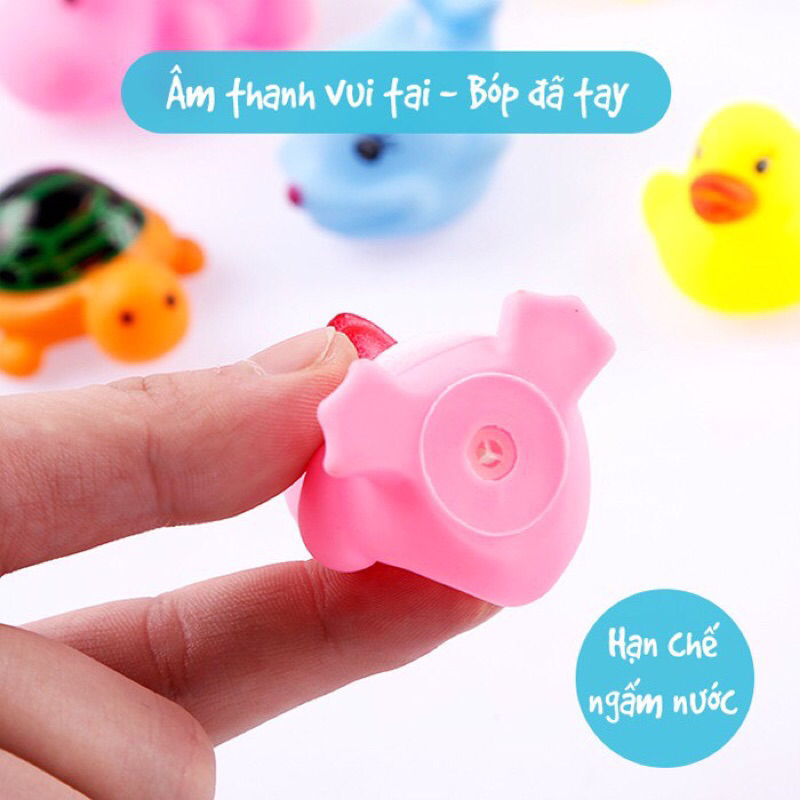 [Được lựa mẫu]ĐỒ CHƠI BỒN TẮM THÚ BÓP CHÍP CHÍP CHO BÉ