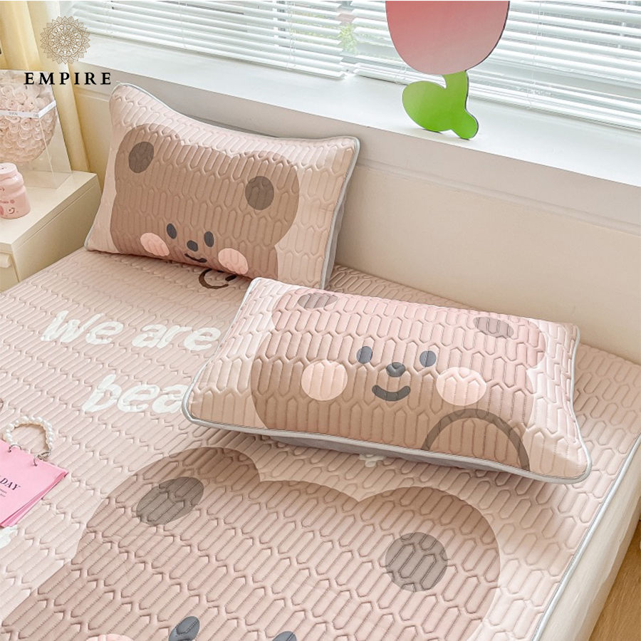 Bộ ga gối chiếu điều hòa set 3 món chất vải cotton mát lạnh EMPIRE cao cấp - EMPIRE | Bedding & Decor